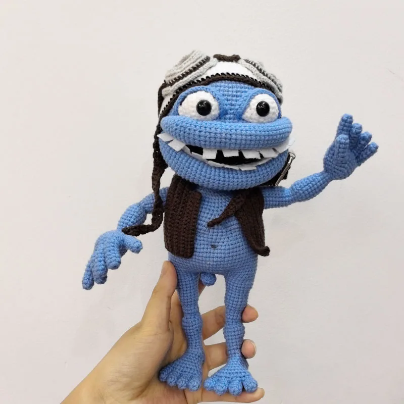 Crochet dolls anime doll crazy frog birthday gifts home deco finshed dolls 2