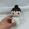 Baby crochet stuffed angel toys soft cotton knitted plush rabbit doll mini kawaii cuddle doll for gifts home deco 3