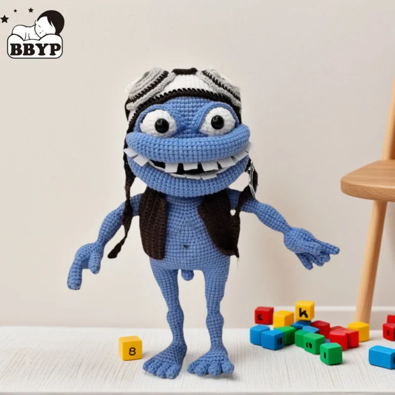 Crochet dolls anime doll crazy frog birthday gifts home deco finshed dolls 1