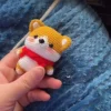 Crochet corgi dog erha dog doll material bag amigurumis diy handmade woven knitted cute little corgi ornament doll creative gift 5