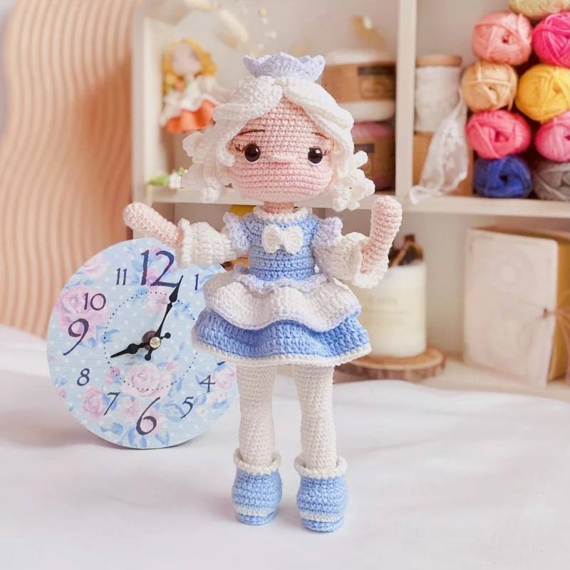 Handmade crochet amigurumi winter doll knitting seasons doll crafts diy hook material set home yarn pattern in english girl gift 2
