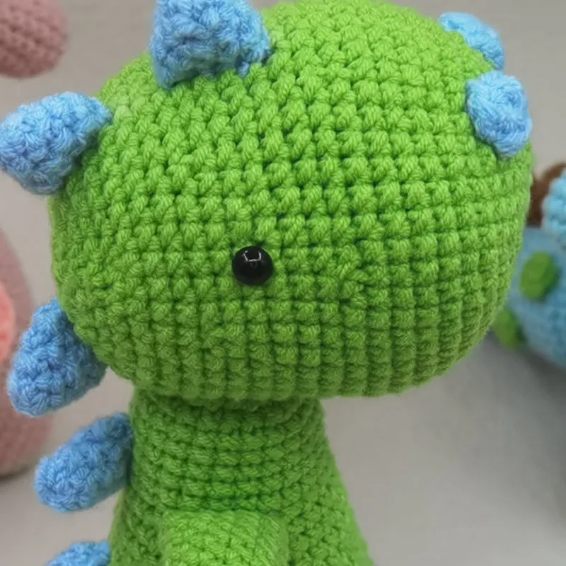 Crochet plush dinosaur dolls baby kawaii stuffed toys kids sleeping doll for girls boys christmas birthday gift room decor 3