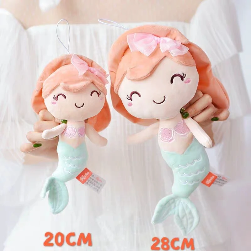 Quality stuffed doll princess style mermaid plush dolls best gift toys for kids girls home decor birthday present for children 4