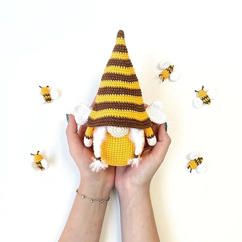 Easter faceless doll bumble bee striped gnome scandinavian tomte nisse swedish honey bee elfs home old man dolls gifts toys 4