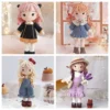 Crochet girls amigurumi crochet doll knitwear diy hook girls material kit with yarn accessories pattern children gift home decor 2