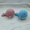 1pc baby nursing cute cartoon crochet whale pendant rattle for baby mobile pram crib ring accessories newborn grasping toys slee 5