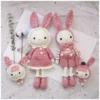 Rabbit knitting material crochet kit diy knitting doll needlework crocheting craft kits yarn handmake pattern 2