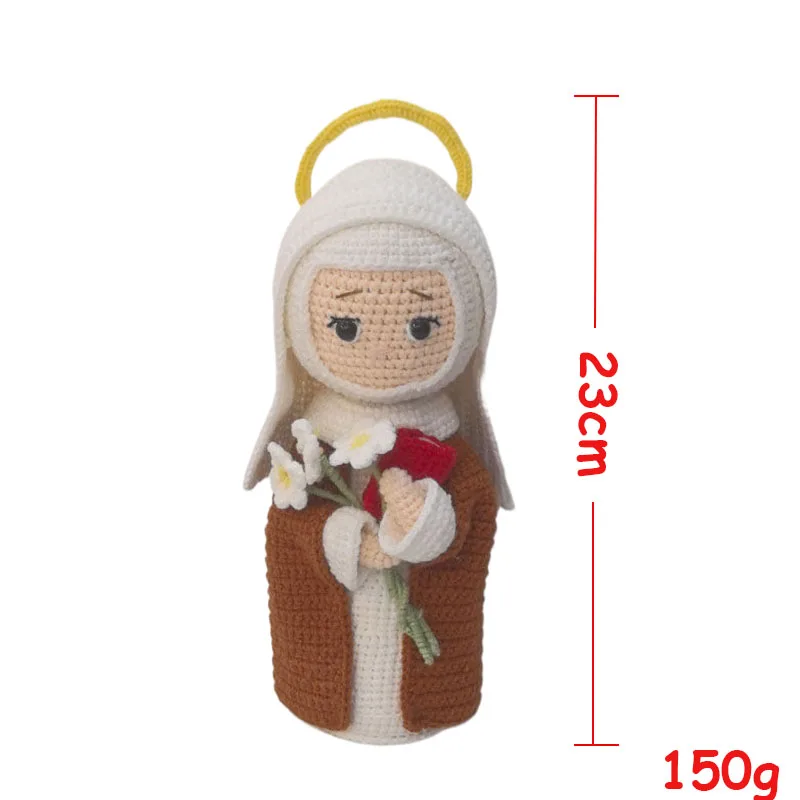 Handmade catholic saints doll religious gift for baptism, first communion santa clara santa catarina santa teresinha christmas 6