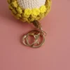 Creative crochet keychains handmade durian doll keychains knitting handmaking cartoon knitted keyring for keys handmade gifts 3