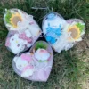 Cartoon my melody kuromi cinnamoroll kt cat plush doll heart gift box creative valentine christmas birthday graduation gifts 2