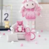 Handemade knitting amigurumi girl doll crochet diy hook yarn materials set kit crochet pattern in english girl birthday gifts 3