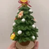 Christmas trees crochet diy material set kit christmas decoration knitting supplies amigurumi trees pattern hook creative gifts 2