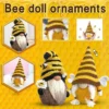 Easter faceless doll bumble bee striped gnome scandinavian tomte nisse swedish honey bee elfs home old man dolls gifts toys 2