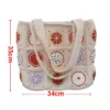 Diaper bag large capacity portable baby stroller bag organizer handmade crochet fruit mommy maternity shoulder bag 6
