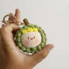 Creative crochet keychains handmade durian doll keychains knitting handmaking cartoon knitted keyring for keys handmade gifts 4