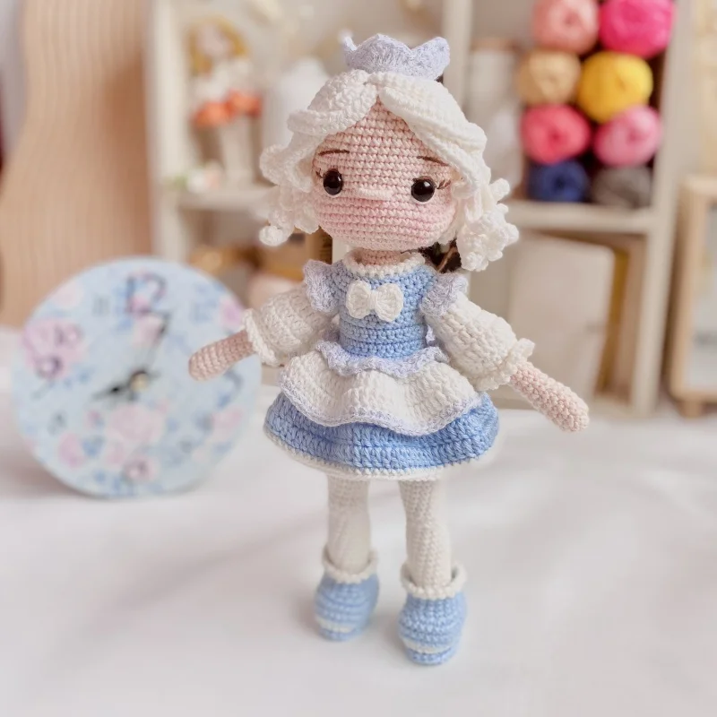 Handmade crochet amigurumi winter doll knitting seasons doll crafts diy hook material set home yarn pattern in english girl gift 5