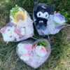 Cartoon my melody kuromi cinnamoroll kt cat plush doll heart gift box creative valentine christmas birthday graduation gifts 3