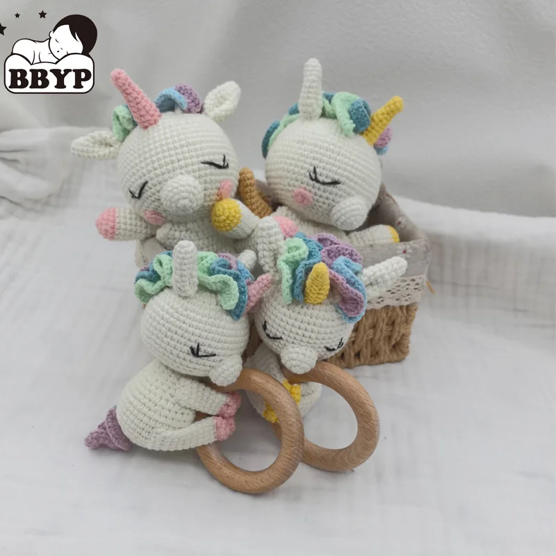 Baby security blanket towel feeding bib soft towel cotton burping cloth infant shower gift knitted lovely animal rattle sleep to 1