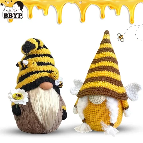Easter faceless doll bumble bee striped gnome scandinavian tomte nisse swedish honey bee elfs home old man dolls gifts toys 1
