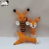 Lovely cartoon fox bee crochet baby rattles baby boys baby girls soft hand bell ring rattle kids toys bed handbells educational 1