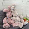 Long ears rabbit plush animals toys stuffed bunny bow knot soft doll baby kids accompany sleep toys for kids birthday gifts 5