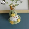Handmade creative crochet stuffed key chain kawaii knitted cartoon yali doll key ring pendant car schoolbag keychain 3