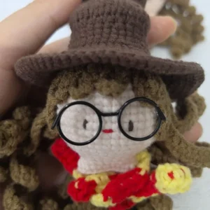 Cute Hao Min Charm Keychains Cartoon Mini Hand Knitted Car Keyring Lovely Backpack Handbag Pendant Couple Keyholder 2
