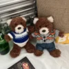 New teddy bear plush doll toys lovely little bear doll in sweater for valentine's day birthday gift child holiday baby toys 2