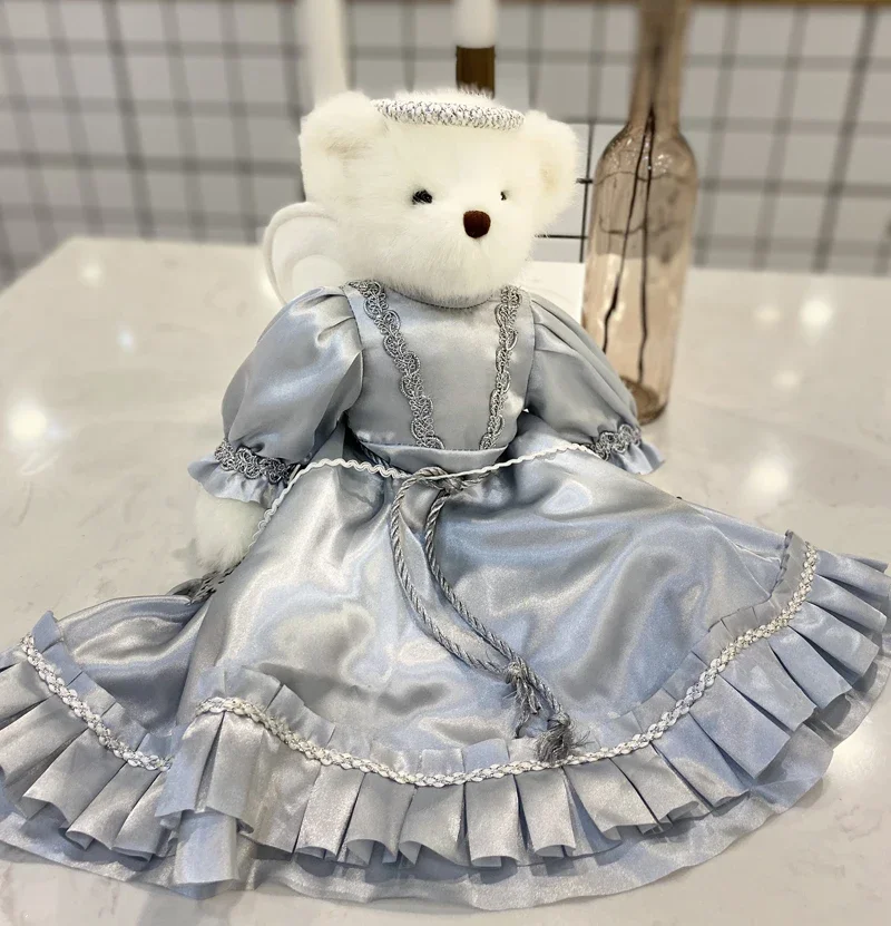 About 35cm angel teddy bear plush stuffed toys in skirt plush joint teddy bear doll birthday christmas gift for girl children 3