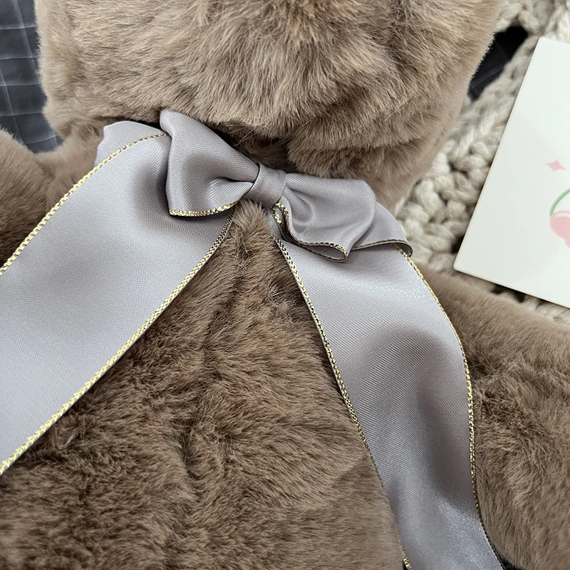 Long ears rabbit plush animals toys stuffed bunny bow knot soft doll baby kids accompany sleep toys for kids birthday gifts 3