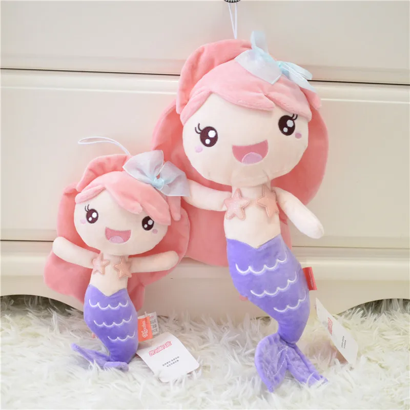 Quality stuffed doll princess style mermaid plush dolls best gift toys for kids girls home decor birthday present for children 5