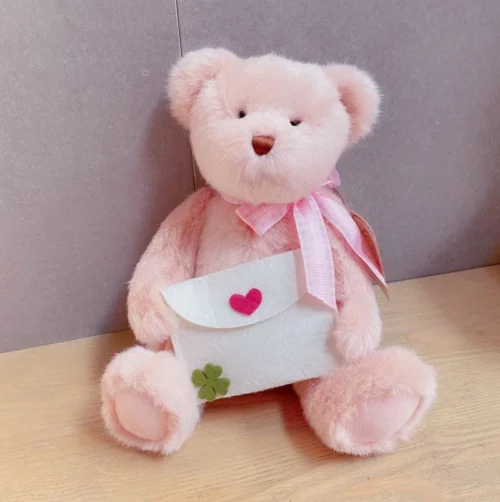 Plush teddy bear plush stuffed toys with hold envelope plush joint teddy bear doll kids toys girl birthday gift cute home decor 1