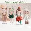 Christmas crochet girls set amigurumi handmade knittin doll diy hook materials kit for christmas decoration crafts child gifts 3