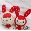 Handmade knitting cute rabbit baby materials crochet for knittin dolly knit and crochet craft set kit yarn knitting for beginner 1