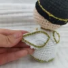 Baby crochet stuffed angel toys soft cotton knitted plush rabbit doll mini kawaii cuddle doll for gifts home deco 4