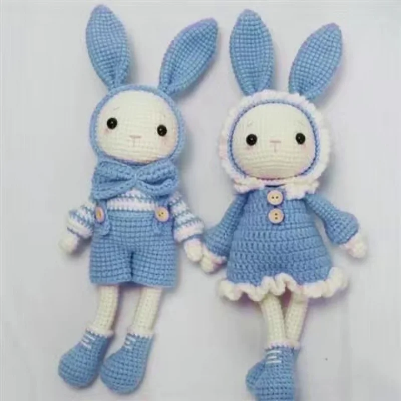 Handmade knitting rabbit materials crochet for knittin dolly knit and crochet craft set kit yarn knitting for beginners 5