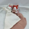 Baby soother appease towel bib soft bunny bear elephant sleeping doll teether infants comfort sleeping nursing cuddling doudou b 2