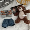 New teddy bear plush doll toys lovely little bear doll in sweater for valentine's day birthday gift child holiday baby toys 5